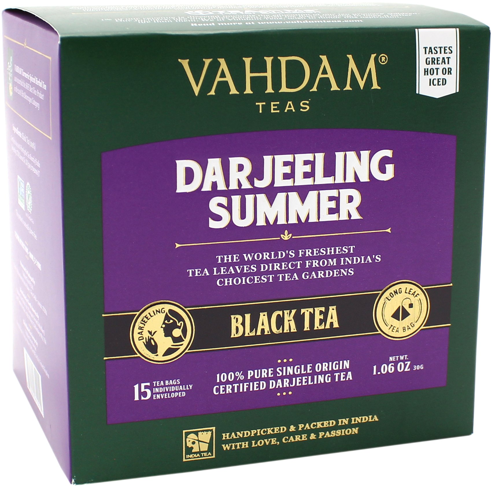 Vahdam Darjeeling Summer Black Tea, 15 ct | Central Market - Really ...