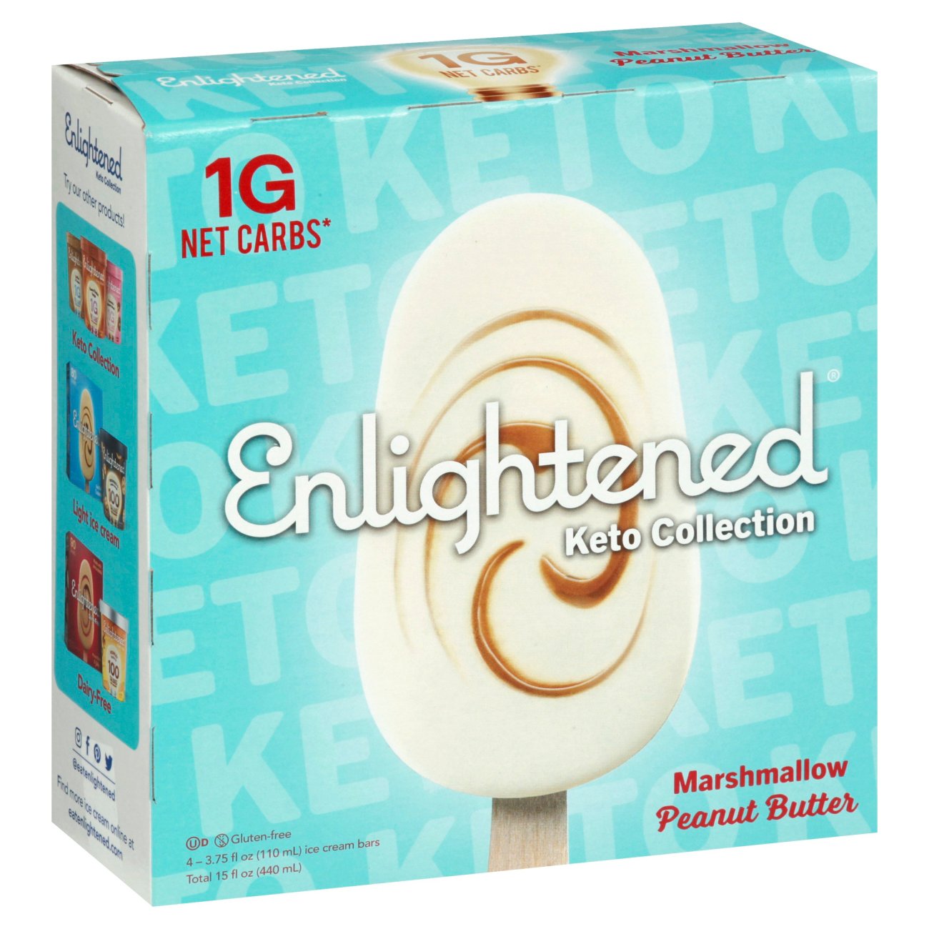 Enlightened Keto Collection Marshmallow Peanut Butter Ice ...