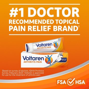 Voltaren NEW Easy Open Cap - Arthritis Pain Gel for Powerful Topical Arthritis Pain Relief - 100 g, 3.53 oz