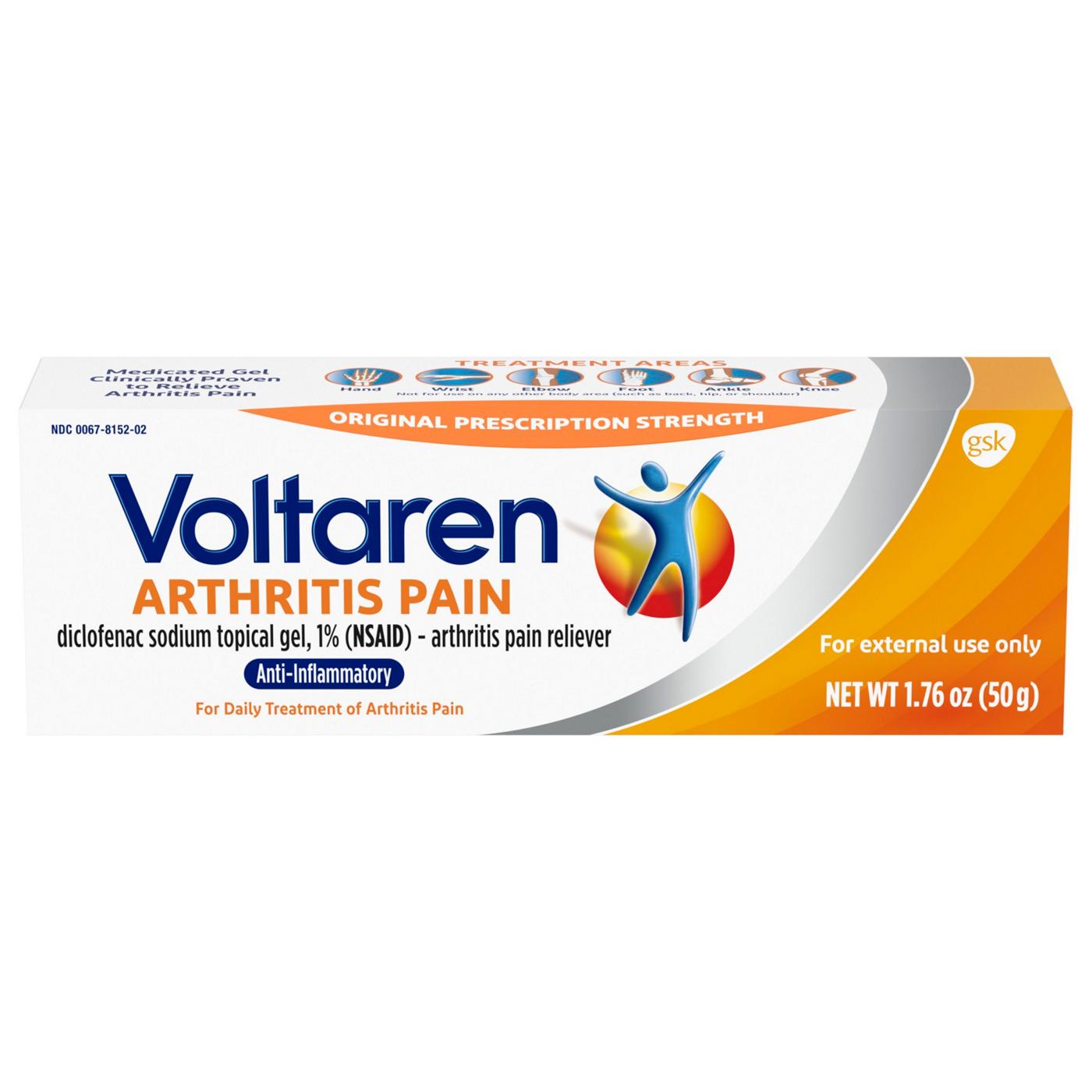 Voltaren Arthritis Pain Gel for Powerful Topical Arthritis Pain Relief; image 1 of 3