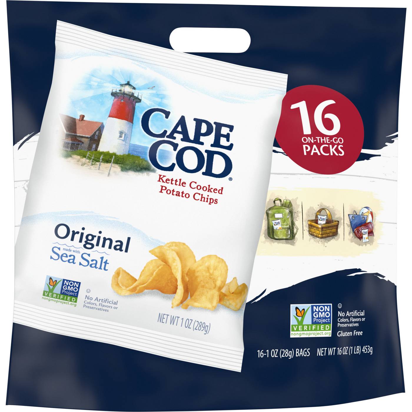 Cape Cod Original Kettle Cooked Potato Chips, Snack Bags; image 5 of 9