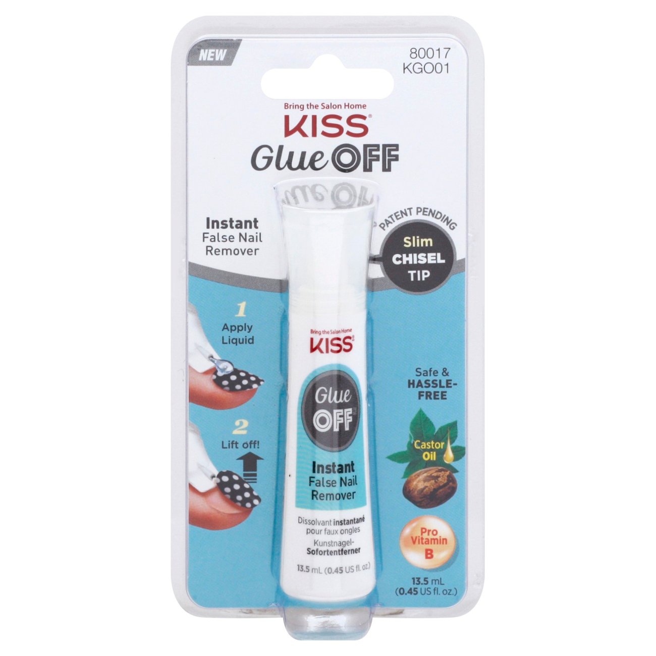 Kiss Glue Off Instant False Nail Remover Shop Manicure Pedicure   003366512