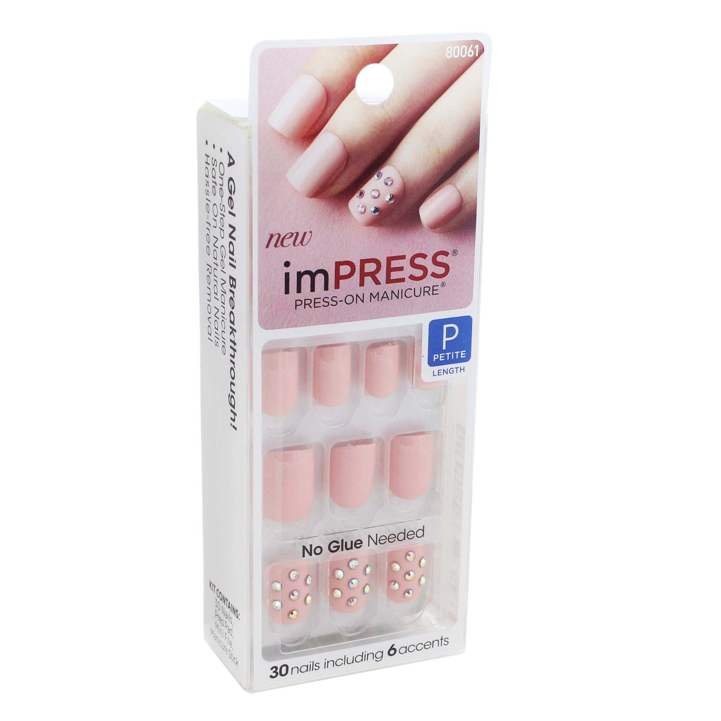 Kiss Impress Press-On Manicure Petite Nails New Addiction - Shop Nail Sets at H-E-B