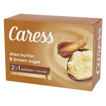 Caress Shea Butter & Brown Sugar Beauty Bar Soap, 3 pk