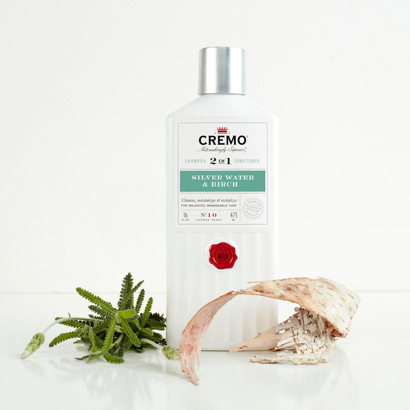 Cremo 2 in 1 Shampoo Conditioner Silver Water & Birch Shop Shampoo