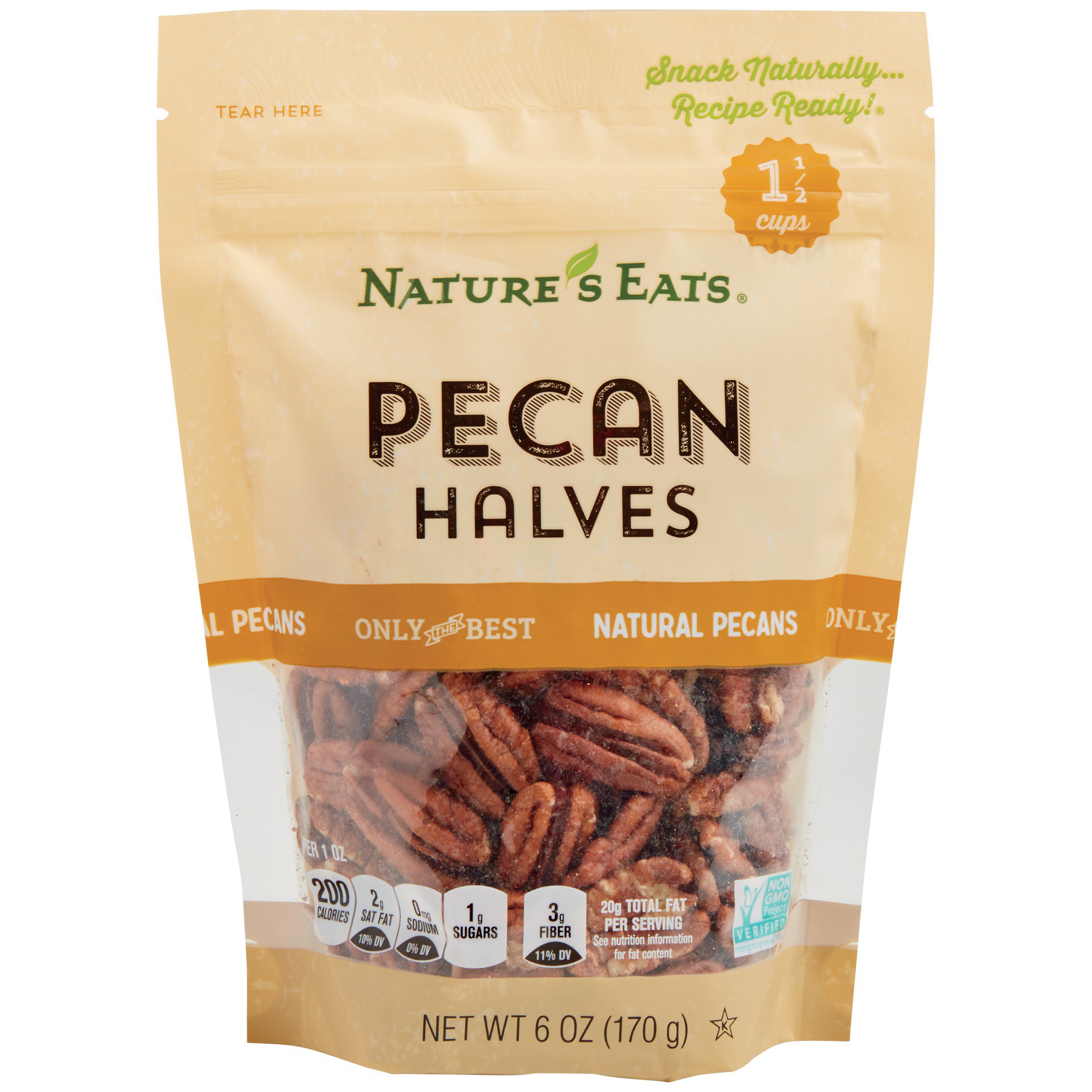 Nature's Eats Pecan Halves Shop Nuts & Seeds at HEB
