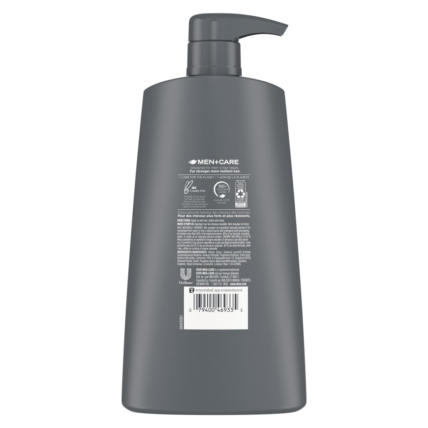 Dove Men+Care Shampoo - Charcoal + Clay; image 4 of 5