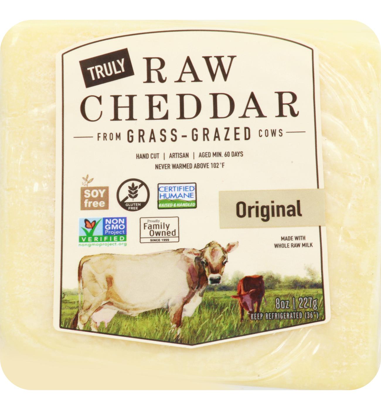 Organic Pastures Cheddar Raw Cheese - Original; image 1 of 2