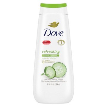 Dove Refreshing Body Wash - Cucumber & Green Tea, 11 oz