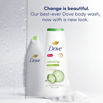 Dove Refreshing Body Wash - Cucumber & Green Tea, 11 oz