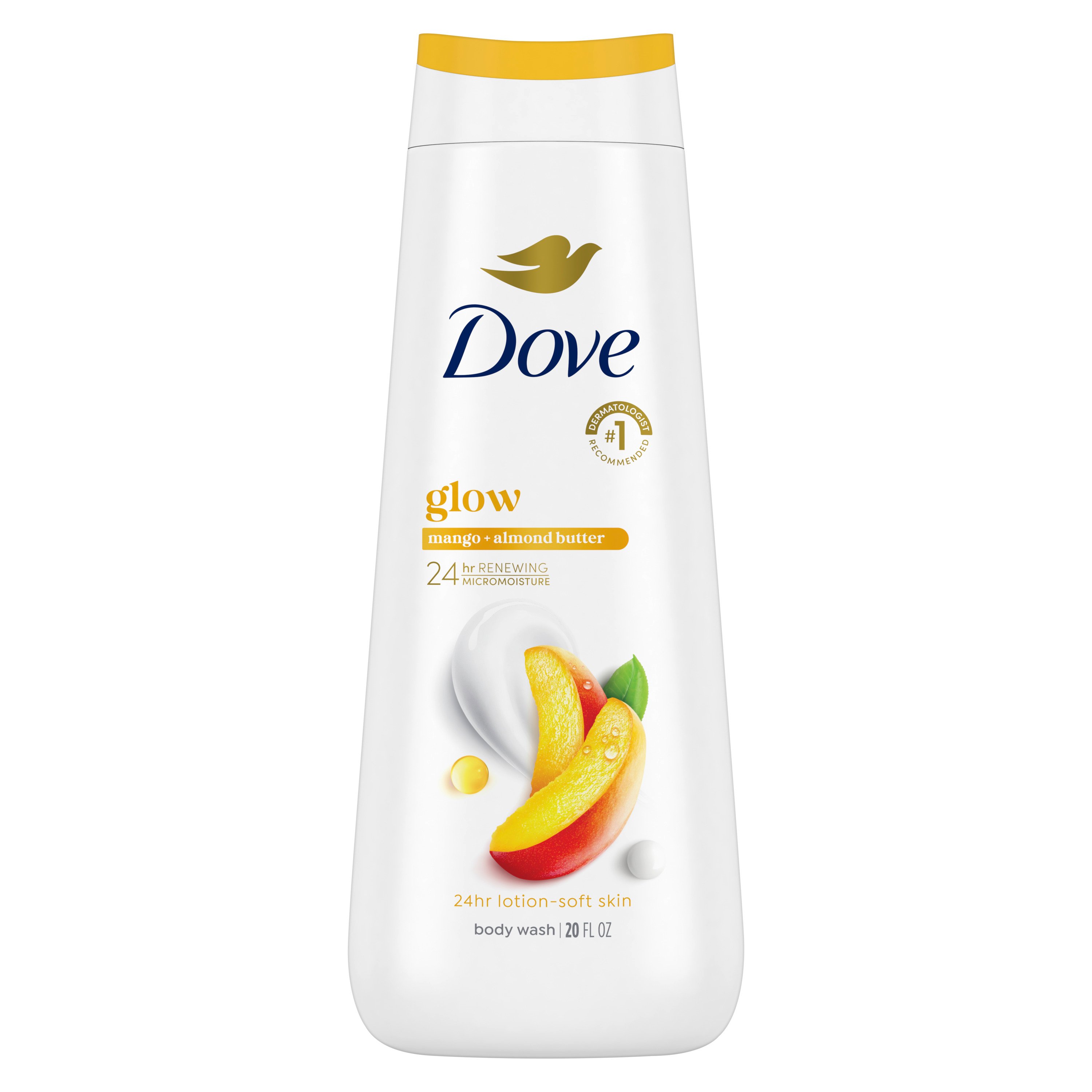 Dove Glowing Mango Butter & Almond Butter Body Wash Shop Cleansers & Soaps at HEB