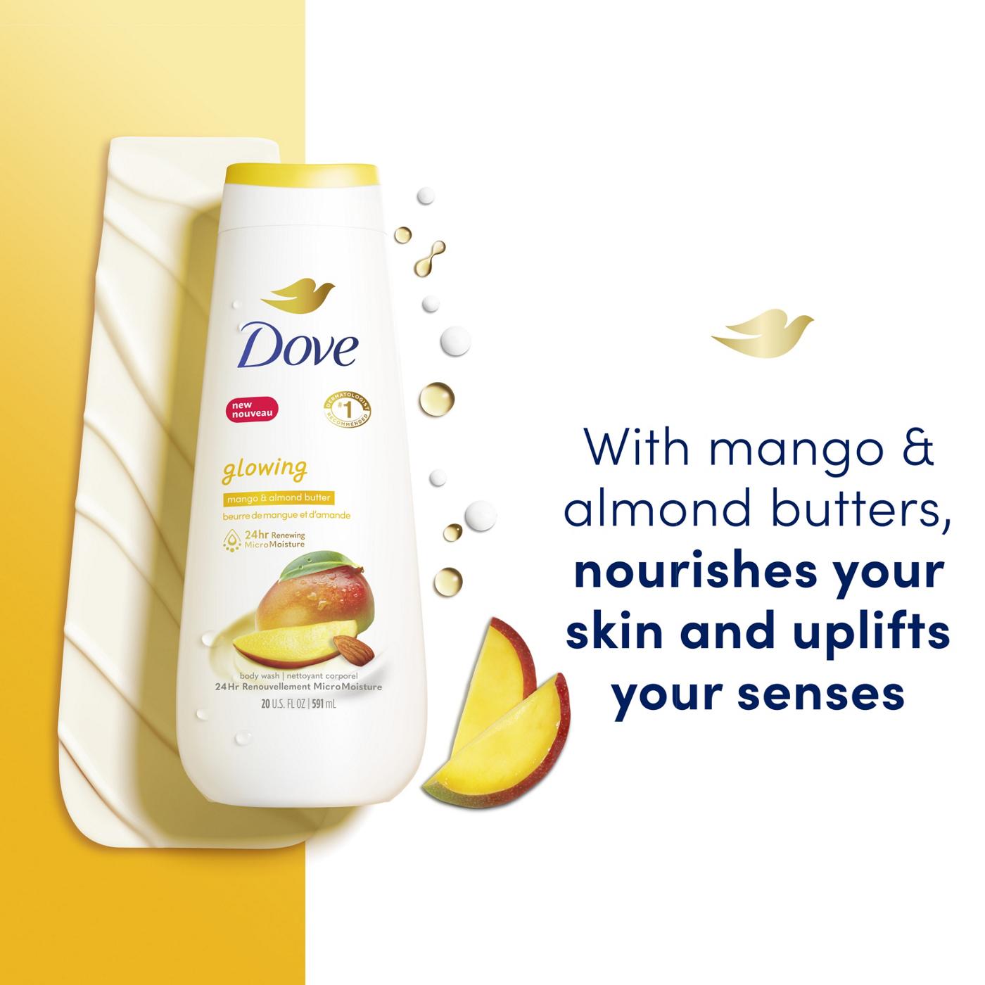 Dove Glowing Body Wash - Mango & Almond Butters; image 7 of 7