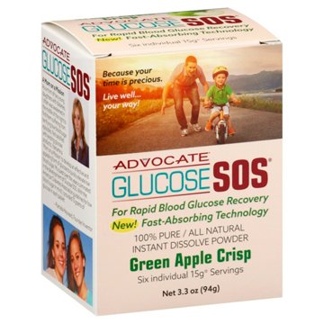Glucose SOS Green Apple Crisp Dissolve Powder, 3.3 oz