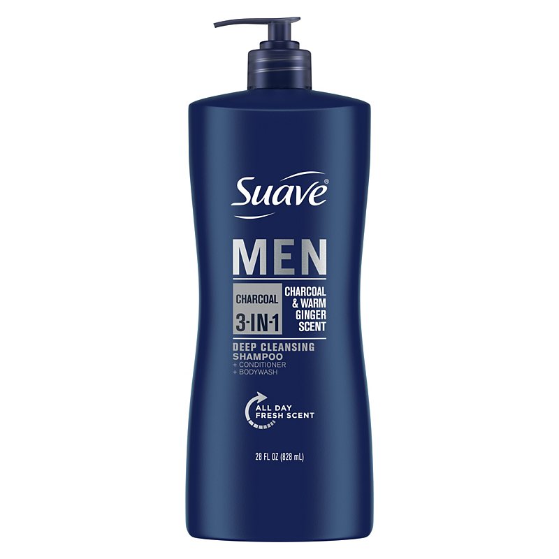 Fortløbende aIDS Automatisk Suave For Men 3-in-1 Shampoo and Conditioner and Body Wash Infused with  Charcoal - Shop Hair Care at H-E-B