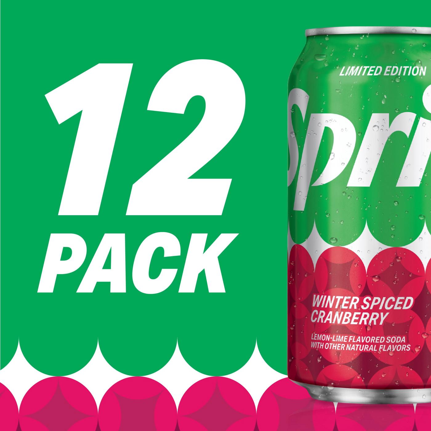 Sprite Winter Spiced Cranberry Soda 12 oz Cans; image 2 of 7