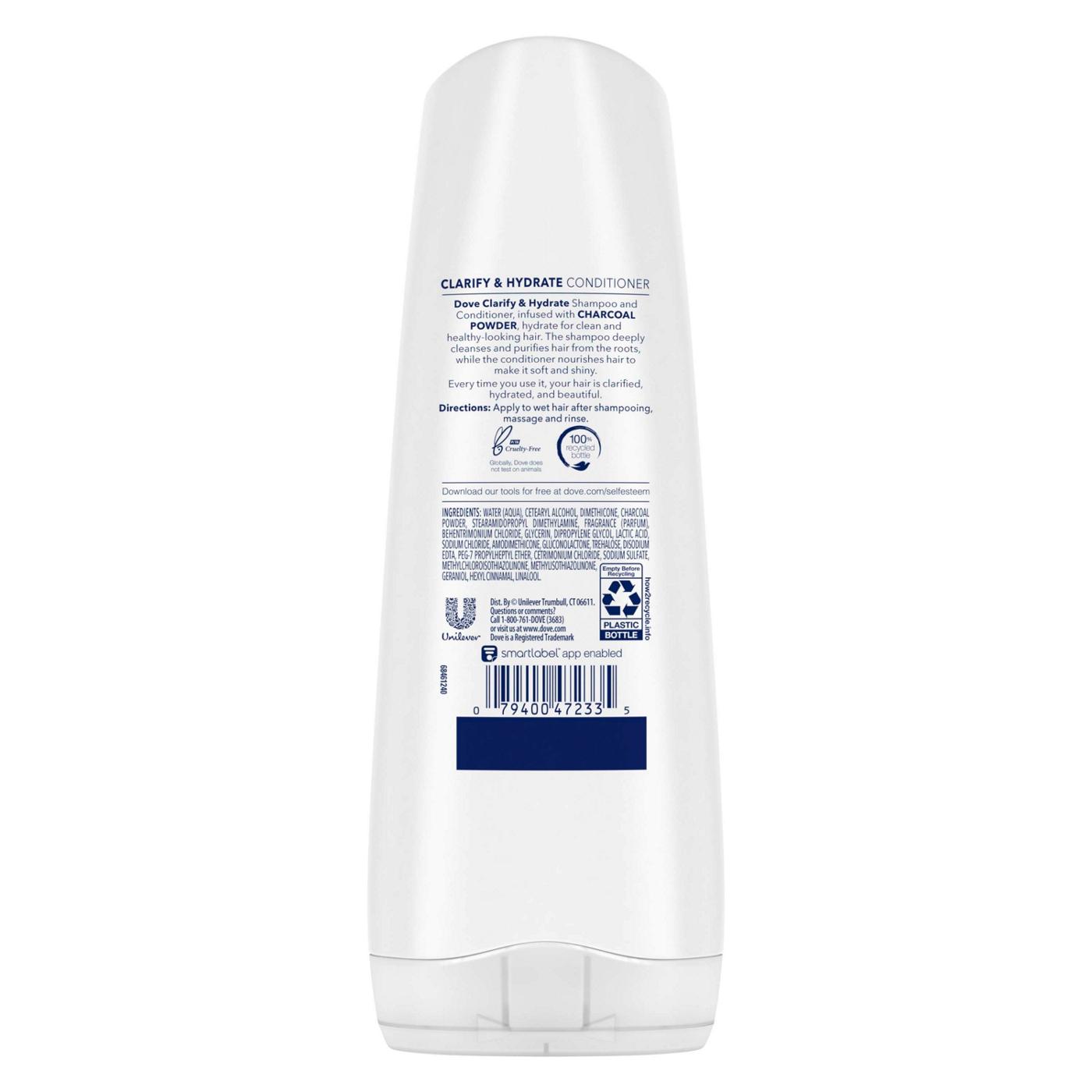 Dove Dove Conditioner Clarify Hydrate Charcoal; image 2 of 3