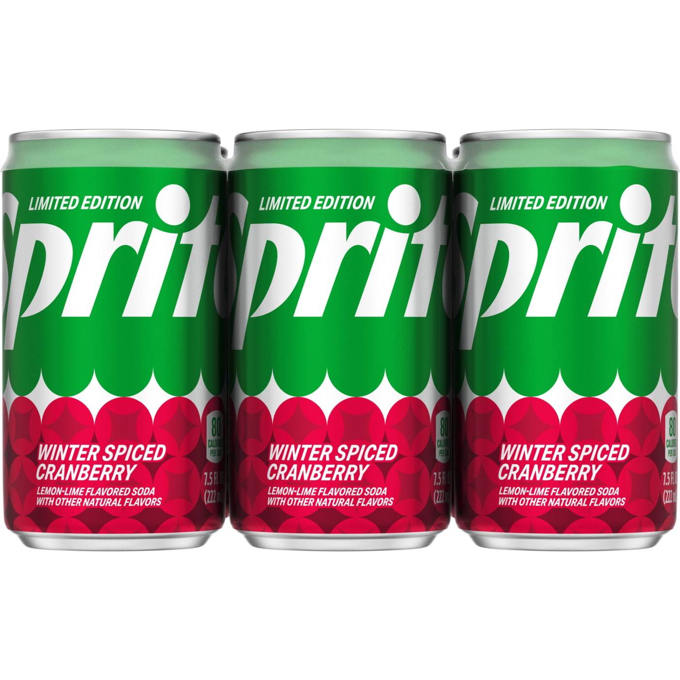 Sprite Winter Spiced Cranberry Soda 7.5 oz Cans; image 1 of 7