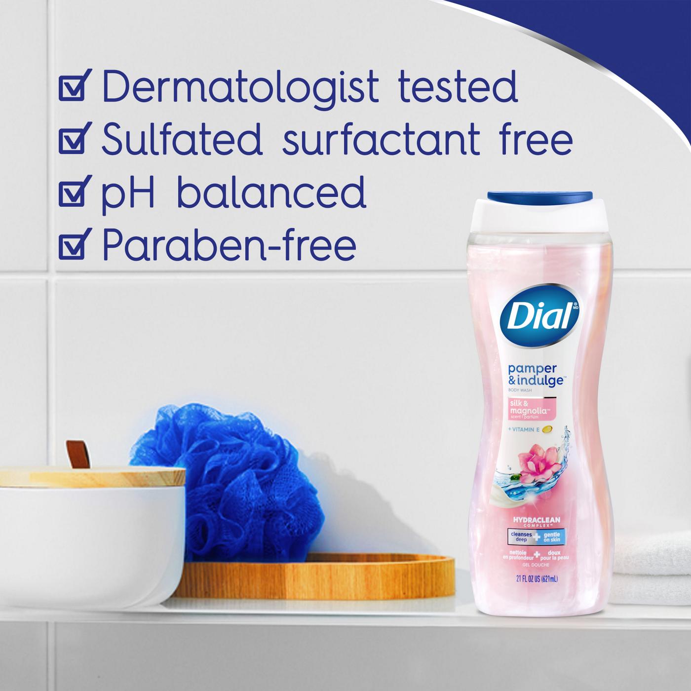 Dial Pamper & Indulge Body Wash - Silk & Magnolia - Shop Body Wash at H-E-B