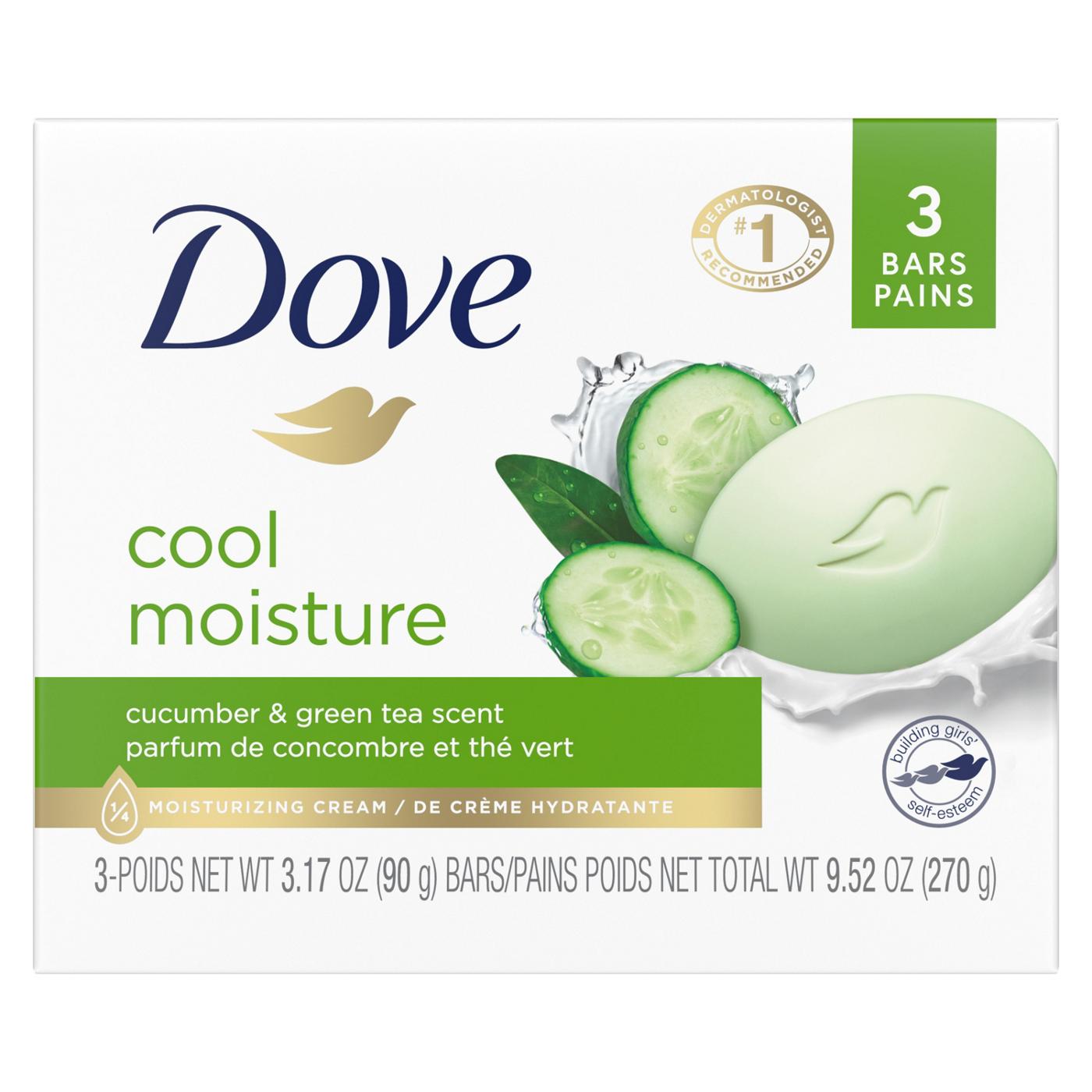 Dove Skin Care Beauty Bar Cucumber and Green Tea; image 1 of 7