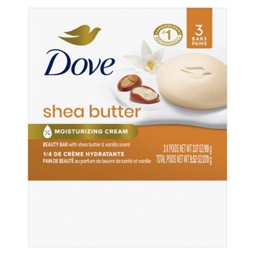 Dove Beauty Bar Gentle Skin Cleanser Shea Butter