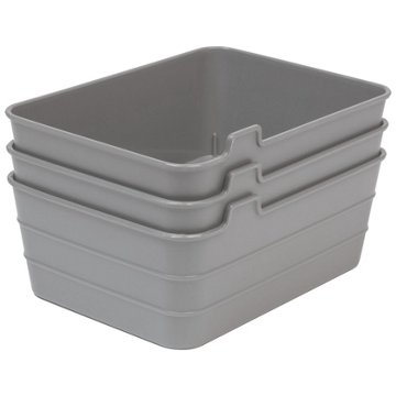 Starplast Medium Flex Mini Trays - Gray, 3 pk