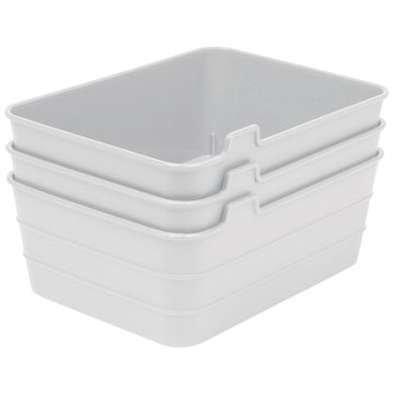 Starplast Medium Flex Mini Trays - White, 3 pk