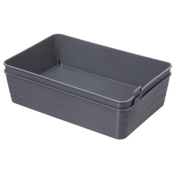 Starplast Large Flex Mini Trays - Gray, 2 pk