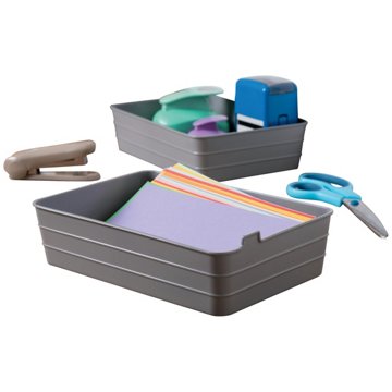 Starplast Large Flex Mini Trays - Gray, 2 pk