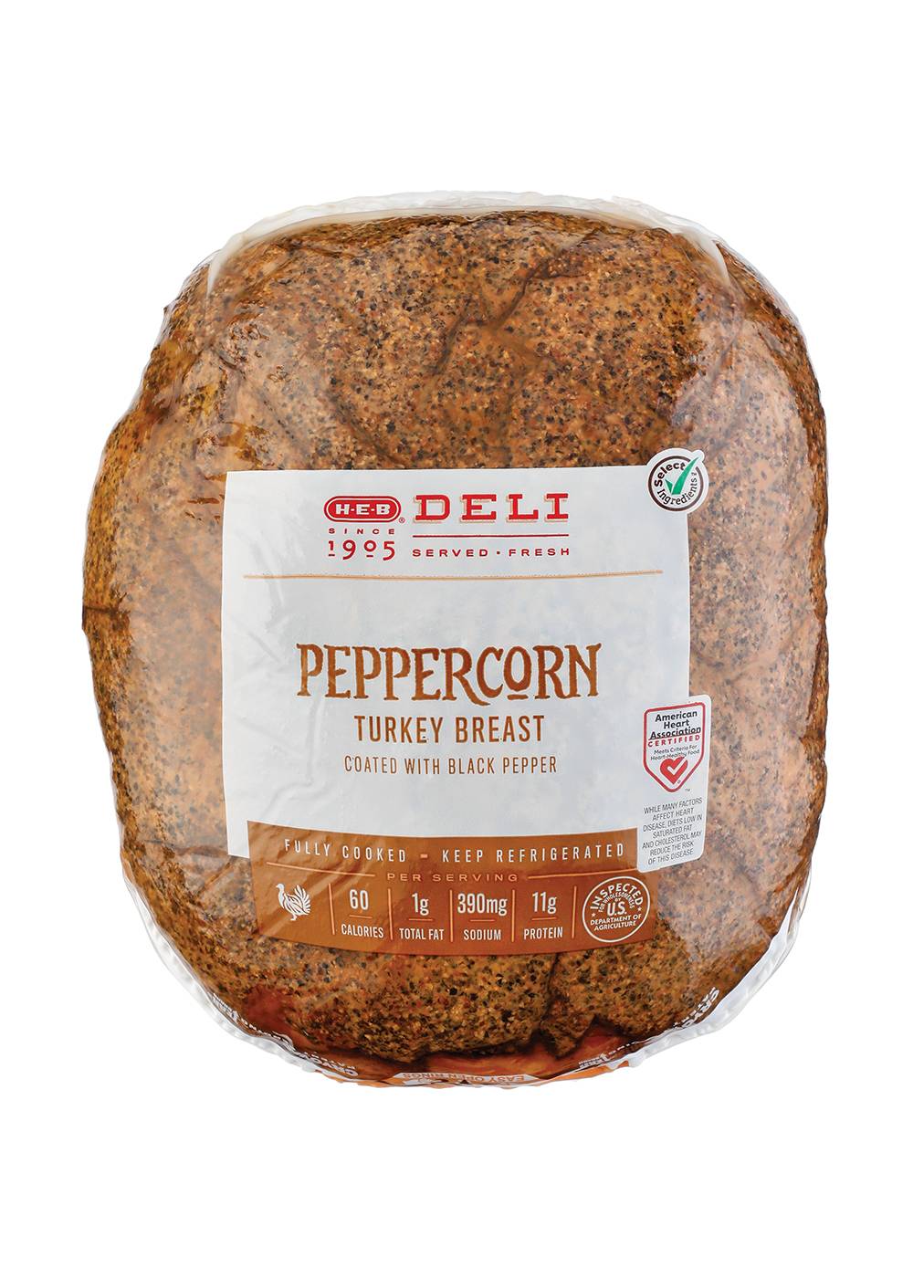 H-E-B Deli Peppercorn Turkey Breast, Custom Sliced; image 3 of 3