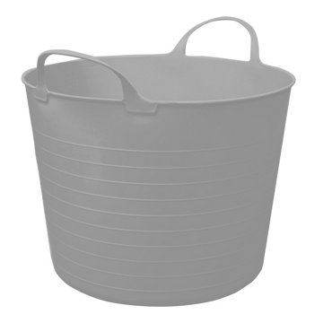 Starplast 11 Gallon Round Gray Bin