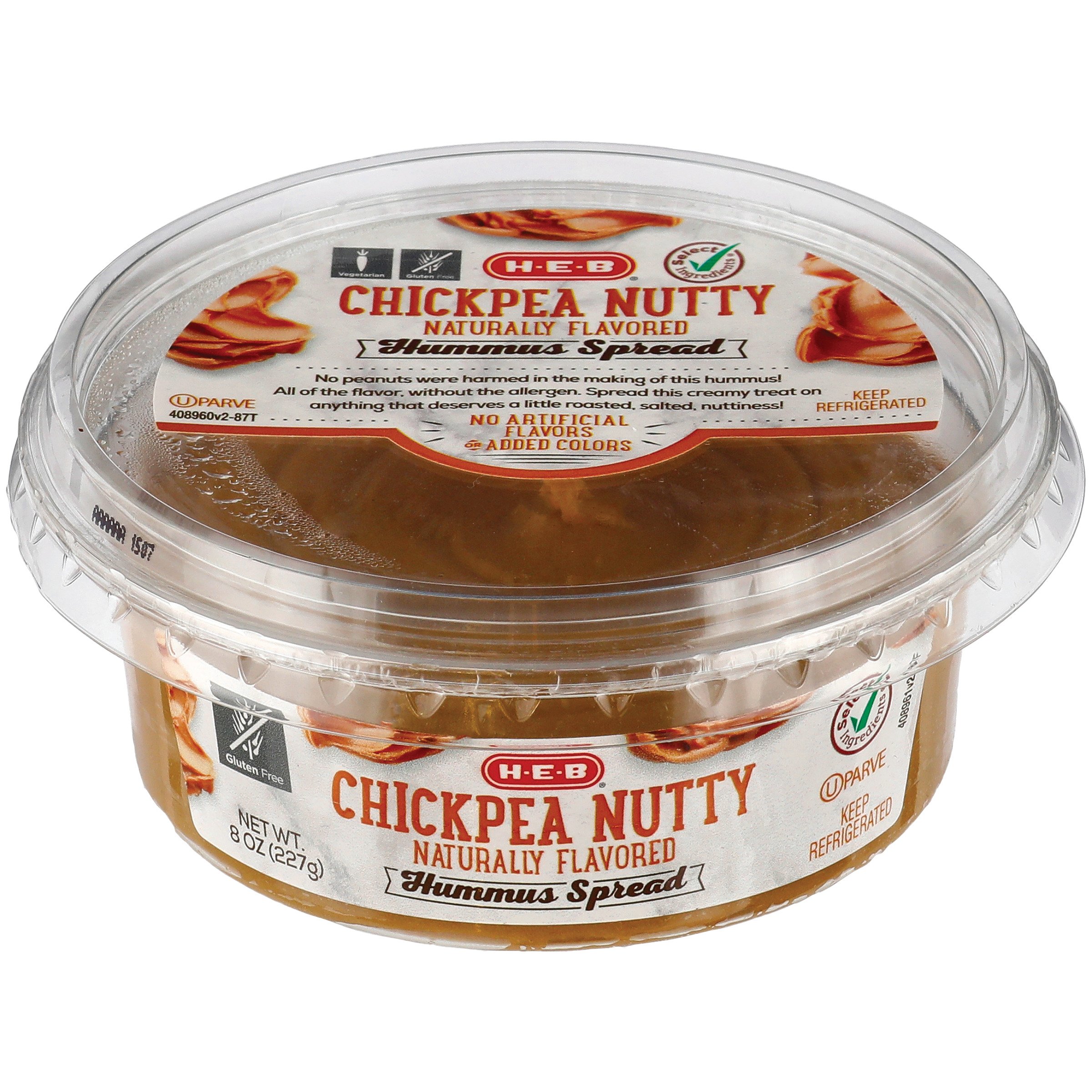 H-E-B Select Ingredients Chickpea Nutty Hummus - Shop Dip At H-E-B