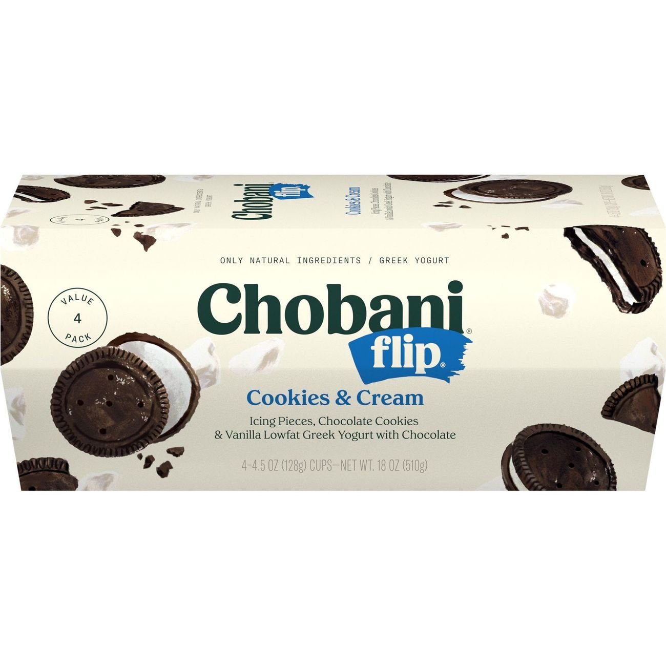 Chobani Flip LowFat Cookies & Cream Greek Yogurt Shop Yogurt at HEB