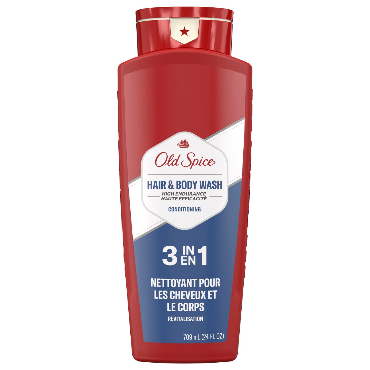 Old Spice High Endurance Men's 3-in-1 Shampoo Conditioner & Body Wash, 24  fl oz