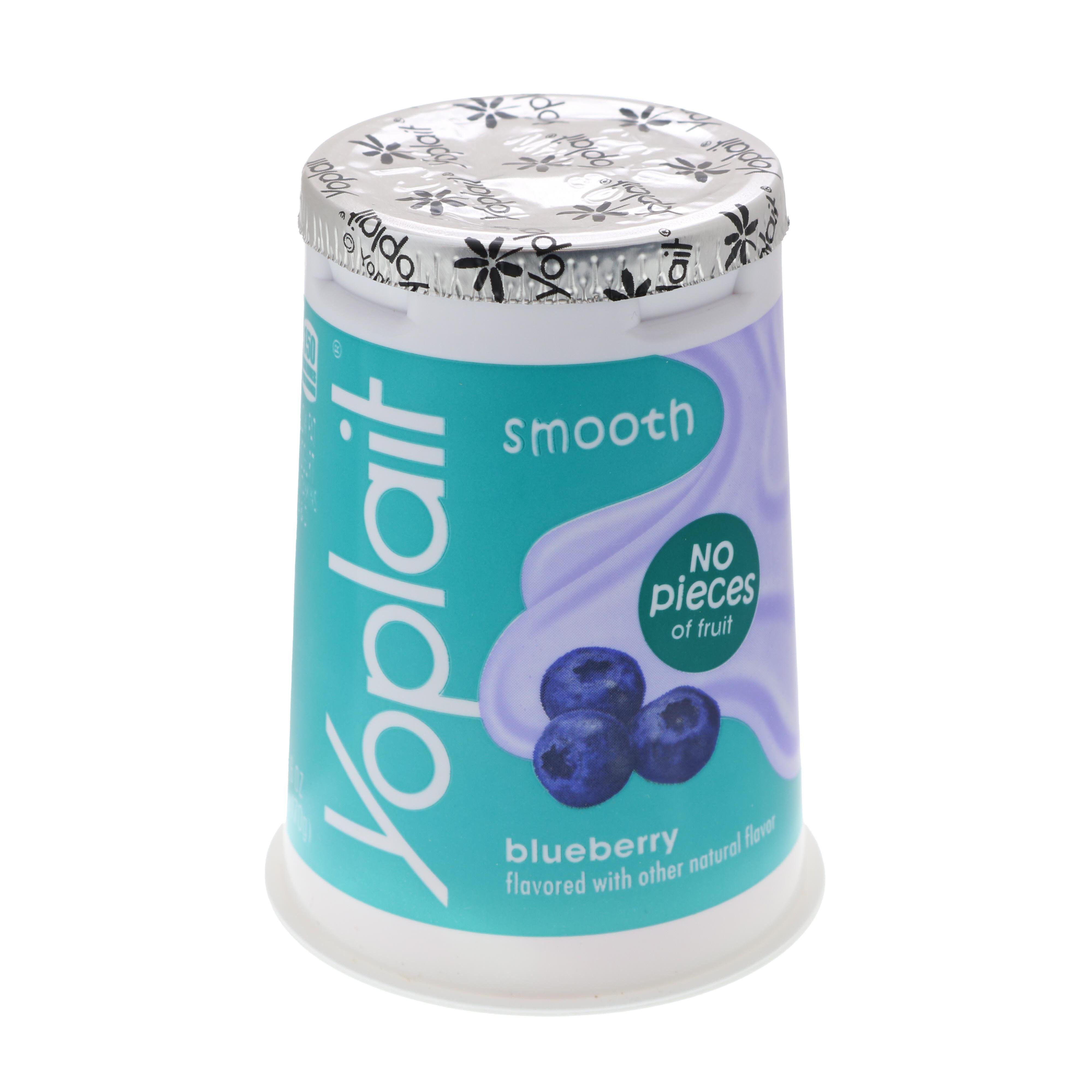 Yoplait Smooth No Fruit Pieces Blueberry Yogurt Shop Yogurt at HEB