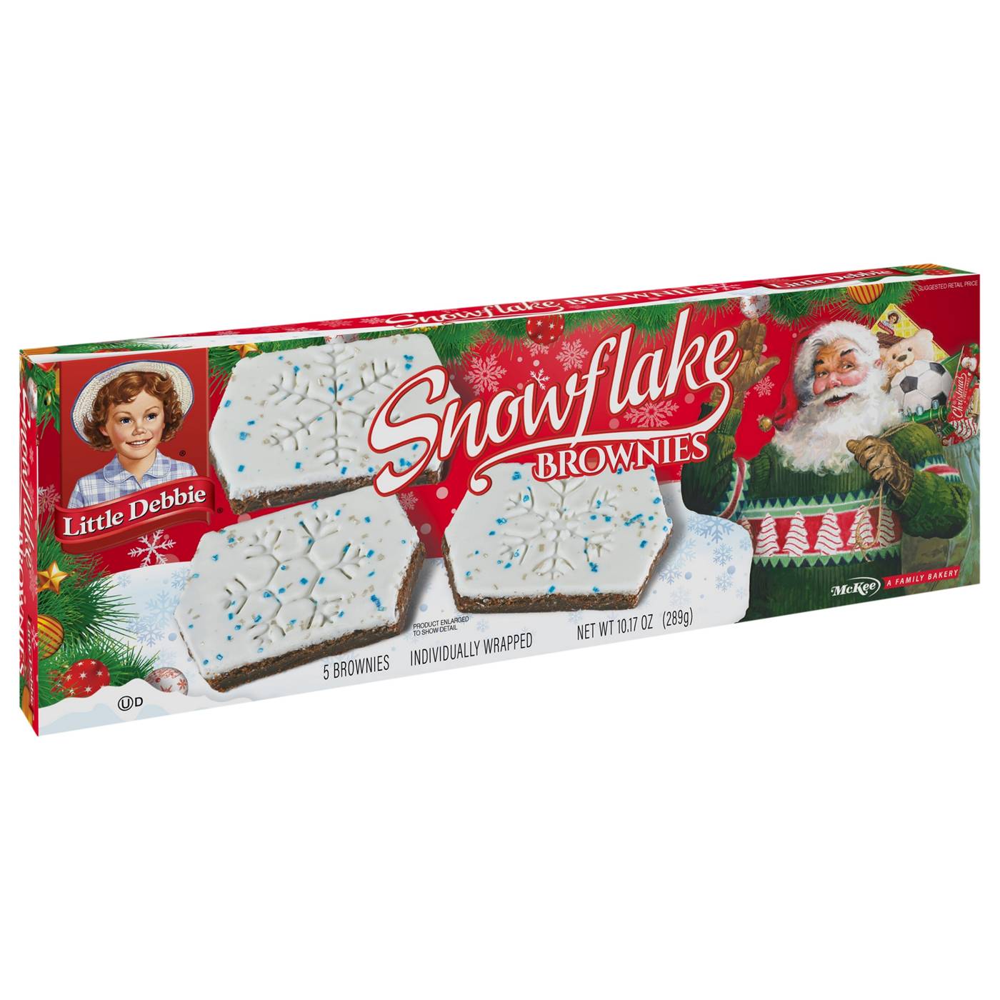 Little Debbie Christmas Snowflake Brownies; image 4 of 5