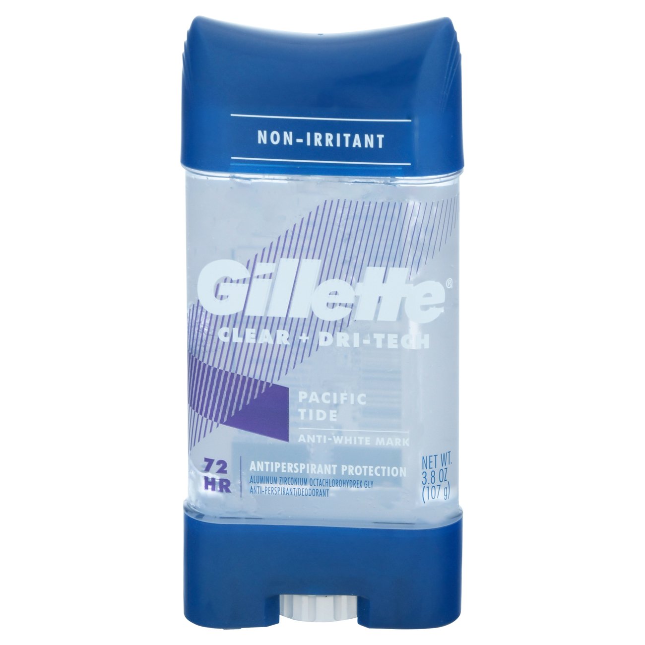Gillette 3X Antiperspirant Deodorant For Men, Clear Gel, Pacific Tide