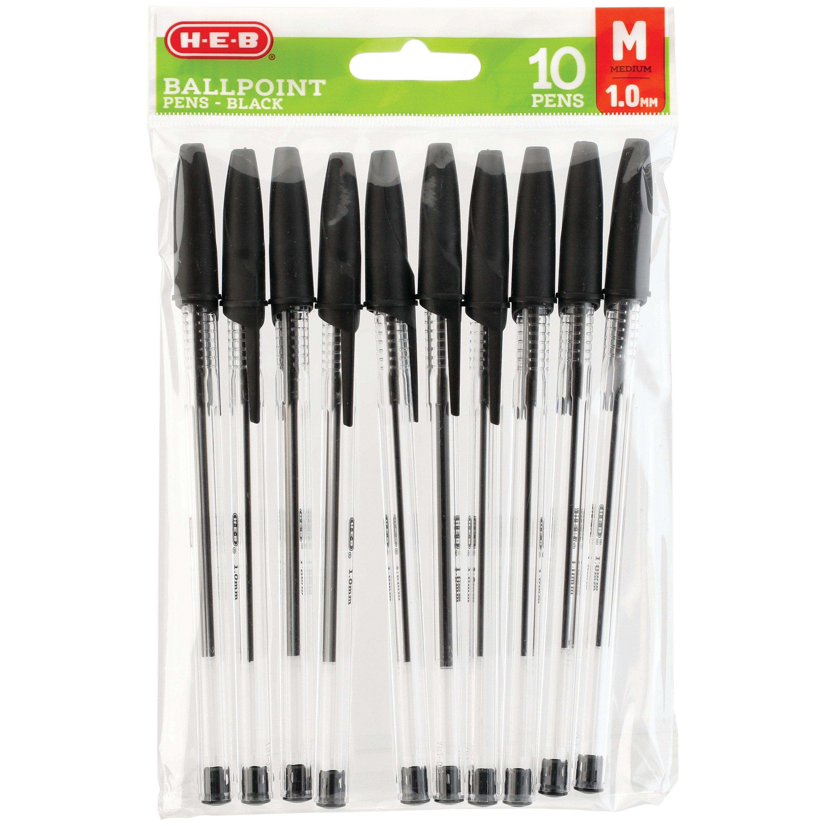 H-E-B Black Crystal Stick Ballpoint Pens - Shop Pens At H-E-B