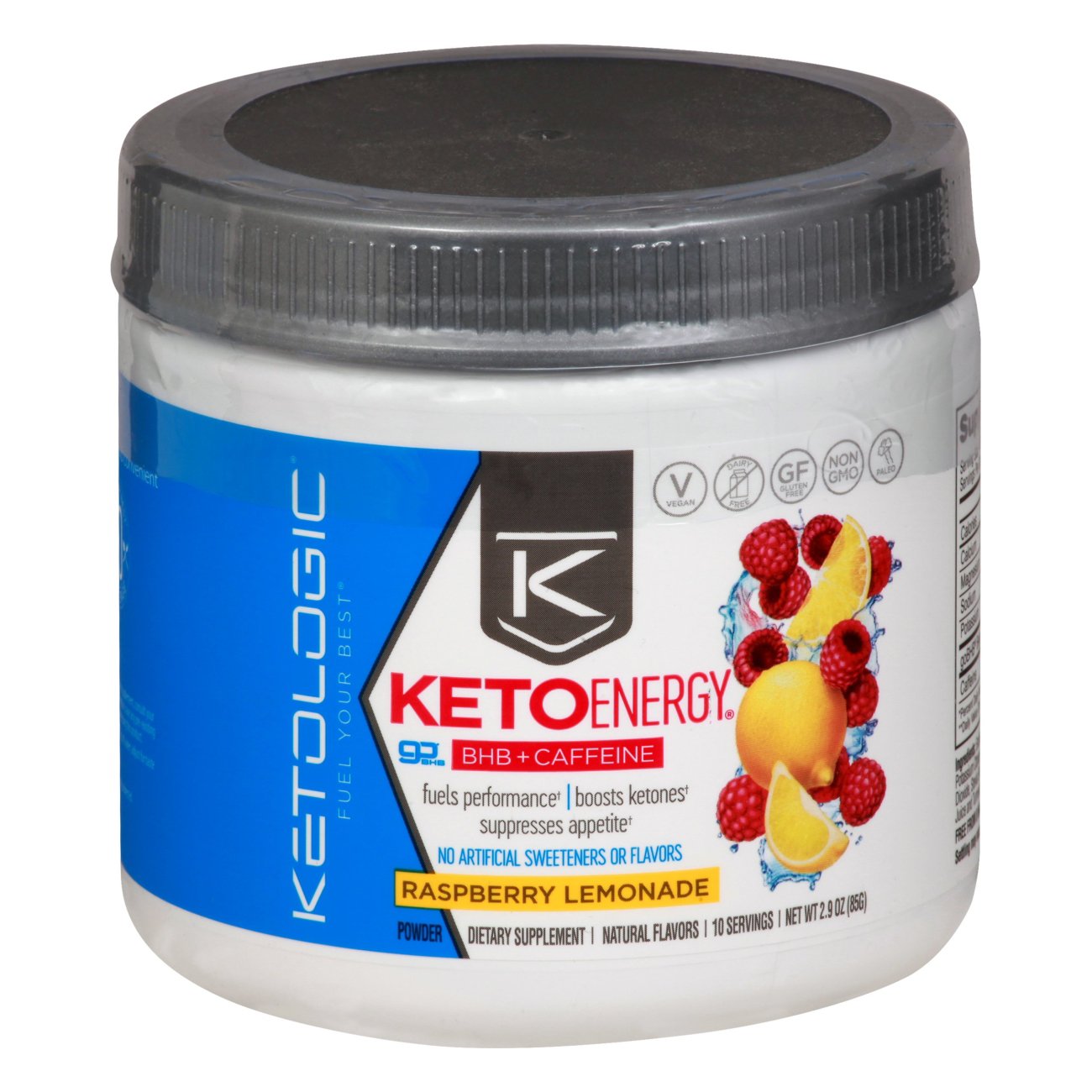 Ketologic Keto Energy BHB with Caffeine Raspberry Lemonade Shop Diet