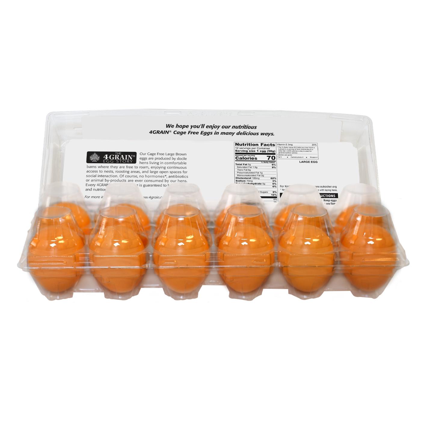 4 Grain Grade A Cage Free Large Brown Eggs Shop Eggs & egg