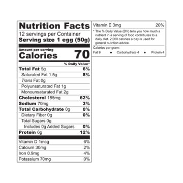 4 Grain Grade A Cage Free Large Brown Eggs, 12 ct