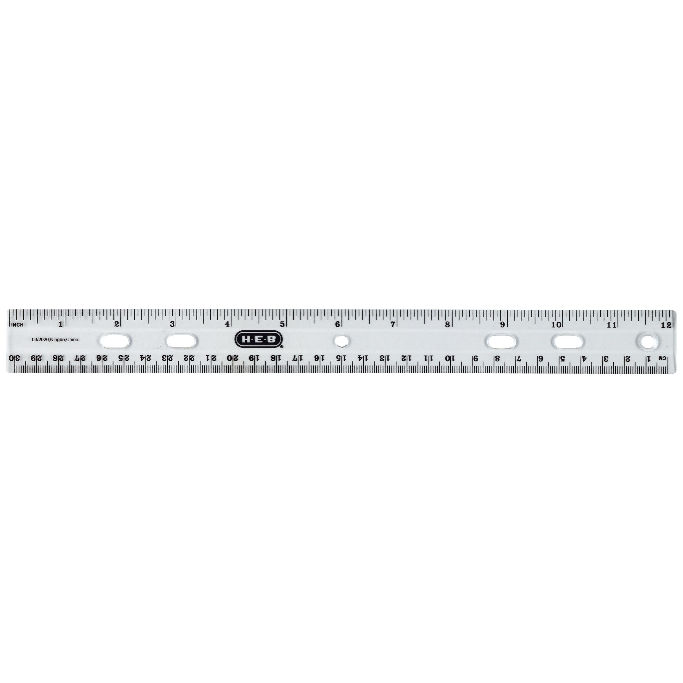 H-E-B Classic Plastic Ruler - Shop Tools & equipment at H-E-B