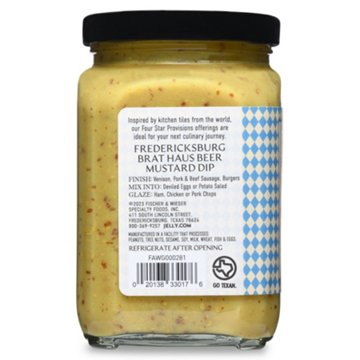 Fischer & Wieser Four Star Provisions Fredericksburg Brat Haus Beer Mustard Dip, 11.1 oz