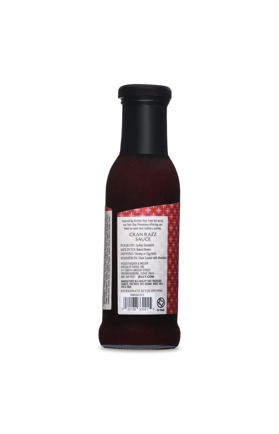 Fischer & Wieser Four Star Provisions Cran Razz Sauce; image 3 of 3