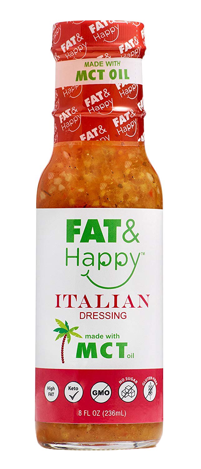 Fat & Happy Italian Dressing Made With MCT Oil, 8 oz | Central Market ...