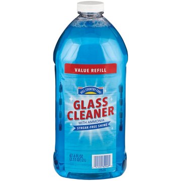 Hill Country Fare Glass Cleaner with Ammonia Refill, 67.6 oz