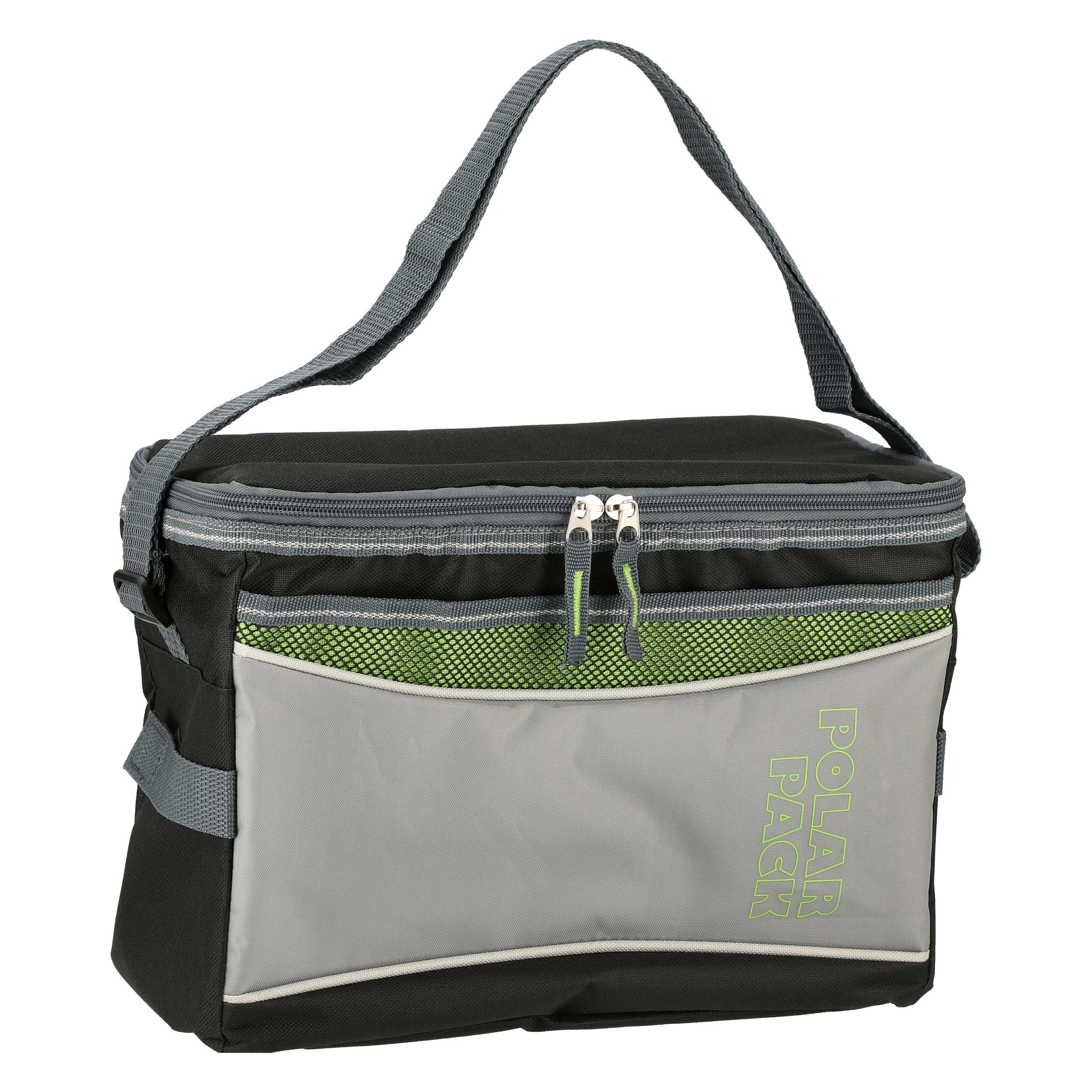 Polar Pack Lime And Gray Insulated 12 Can Cooler Shop Coolers And Ice 