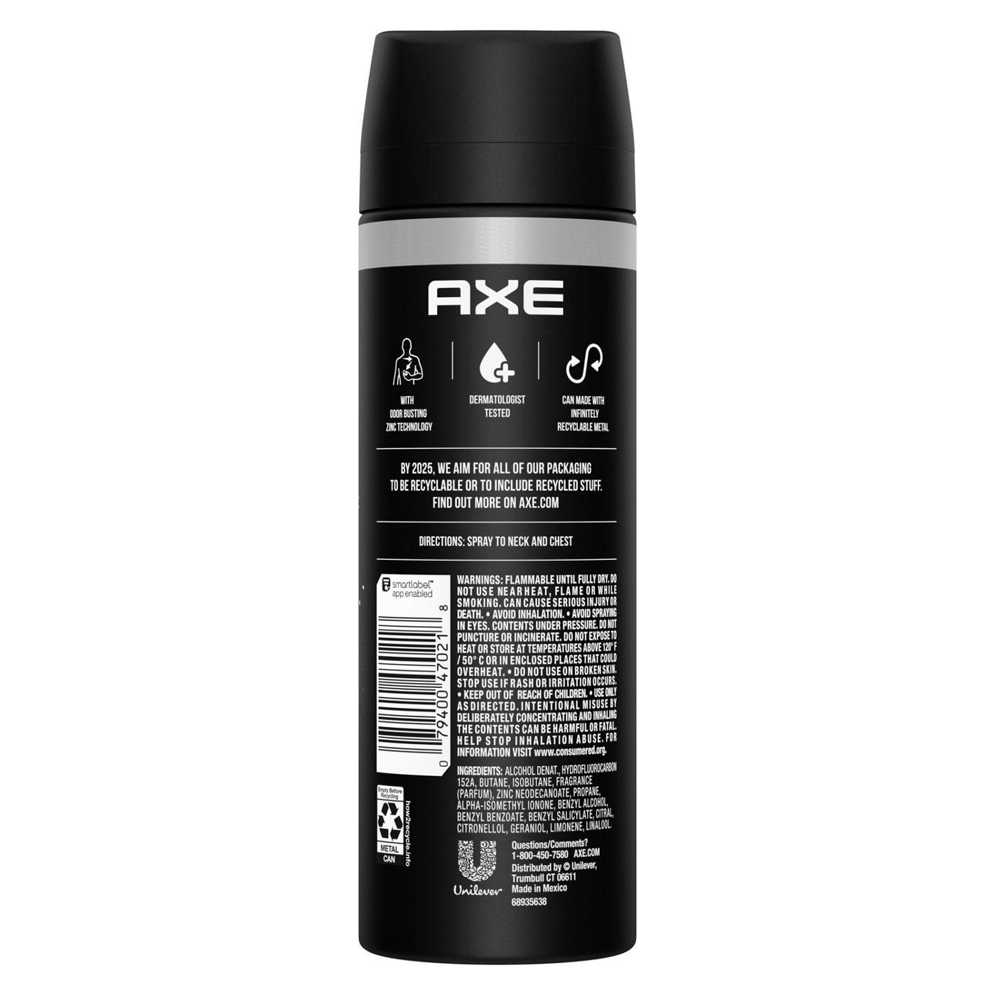 AXE Body Spray Deodorant for Men - Black; image 6 of 7