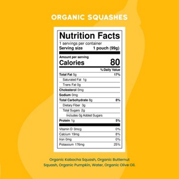 Serenity Kids Organic Baby Food Pouch - Squashes