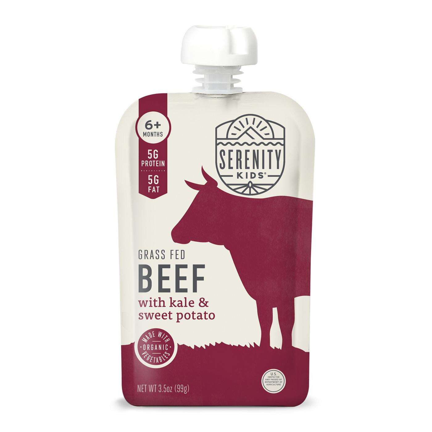 Serenity Kids Organic Pouch - Grass Fed Beef Kale & Sweet Potato; image 1 of 8