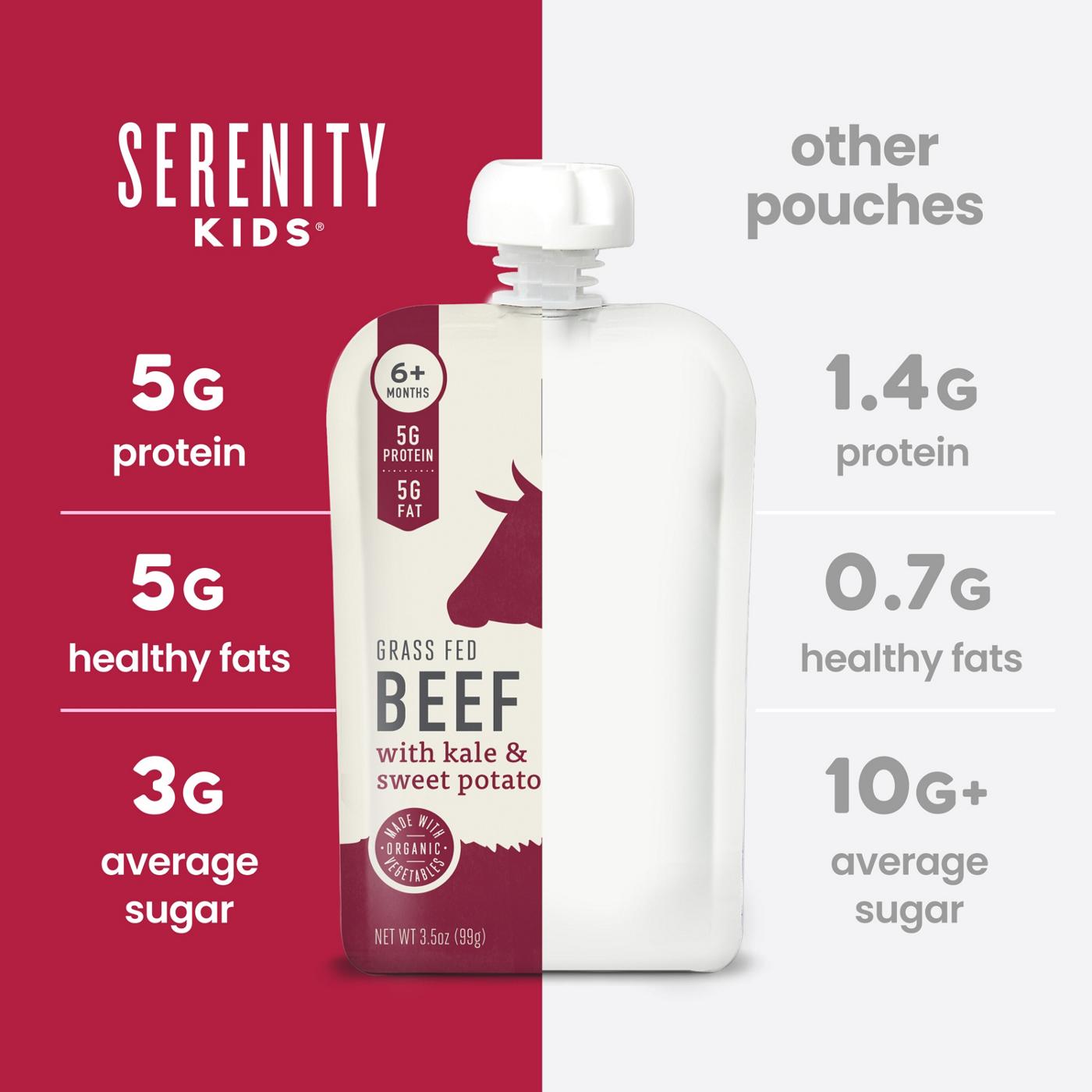 Serenity Kids Organic Pouch - Grass Fed Beef Kale & Sweet Potato; image 2 of 8